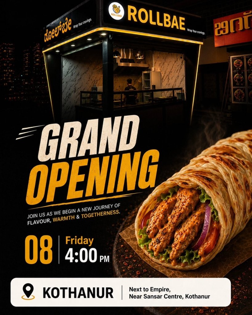 ROLLBAE Grand Opening - Turkish Café in Kothanur, Bengaluru